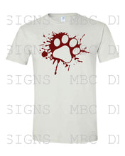 Load image into Gallery viewer, Jennings Bulldogs Paw Splatter-Youth Sizing