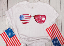 Load image into Gallery viewer, Watercolor Patriotic Sunglasses-Youth Sizing