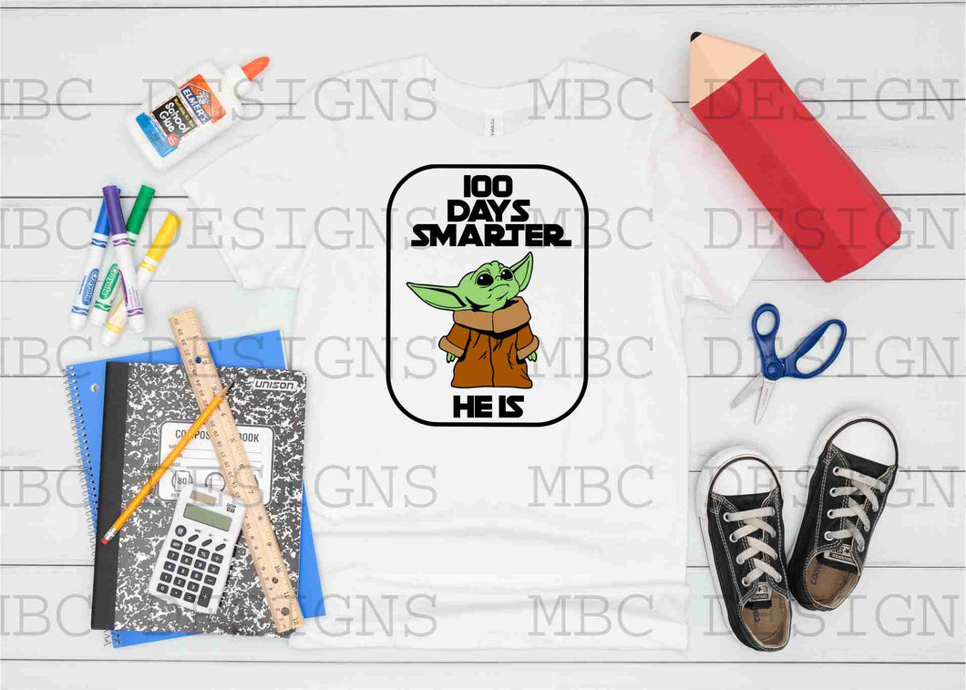 100 Days Smarter He Is-Toddler Sizing