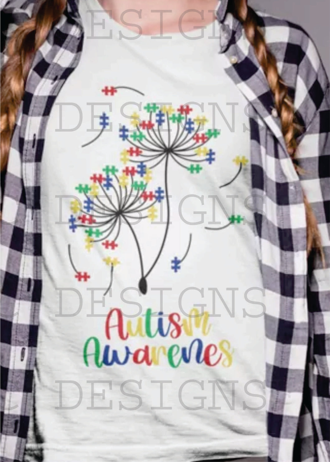 Autism Awareness (dandelion)-Youth Sizing