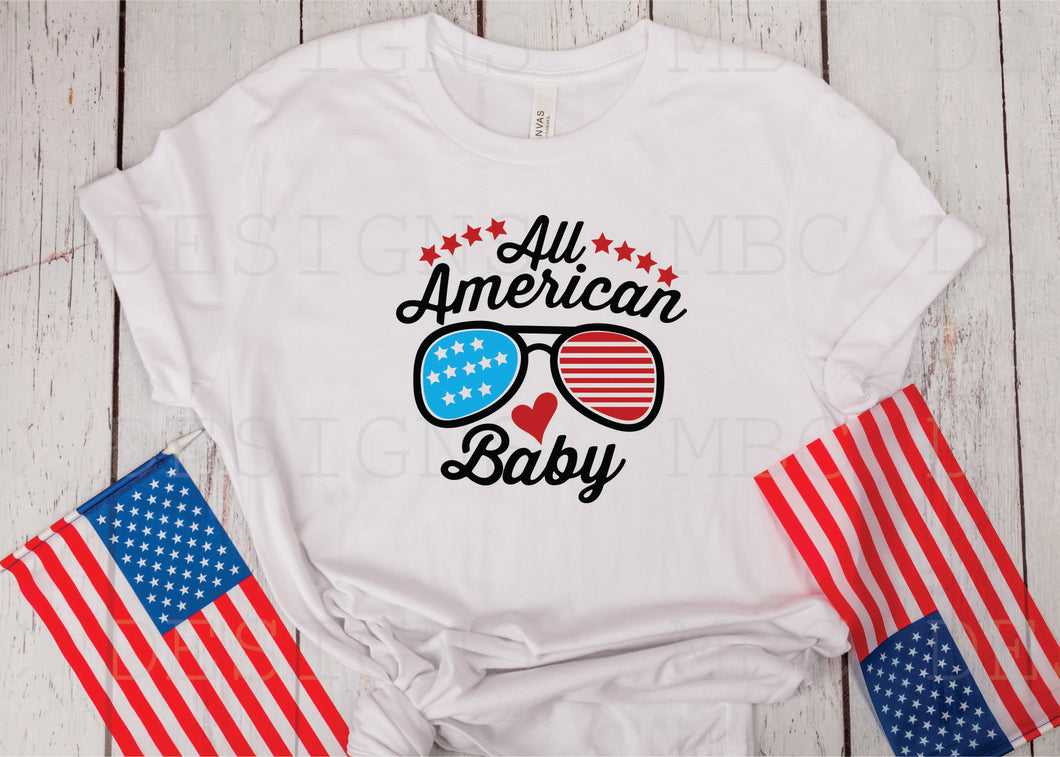 All American Baby w/ Sunglasses-Toddler Sizing