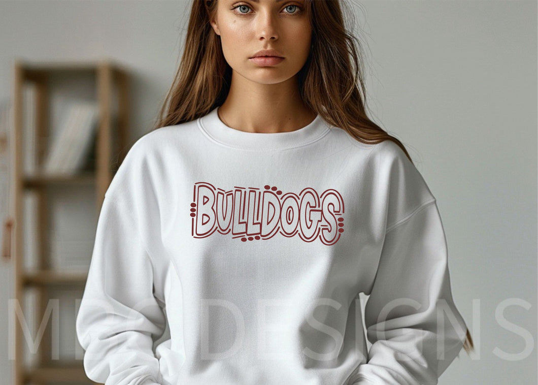 Jennings Bulldogs Doodle-Youth Sizing