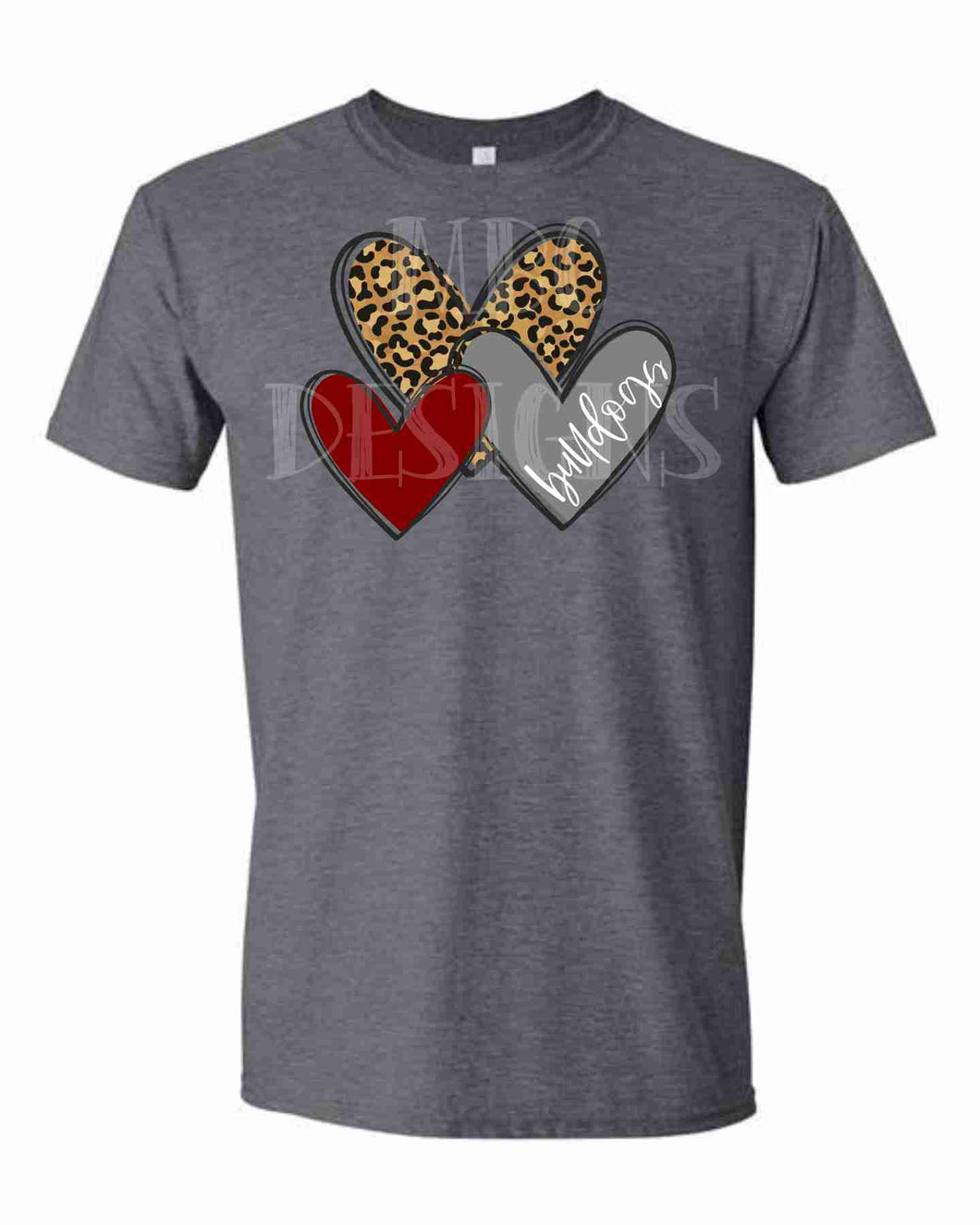 Jennings Leopard Hearts-Youth Sizing