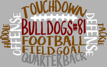 Load image into Gallery viewer, Jennings Bulldogs Football (words)-Adult Sizing
