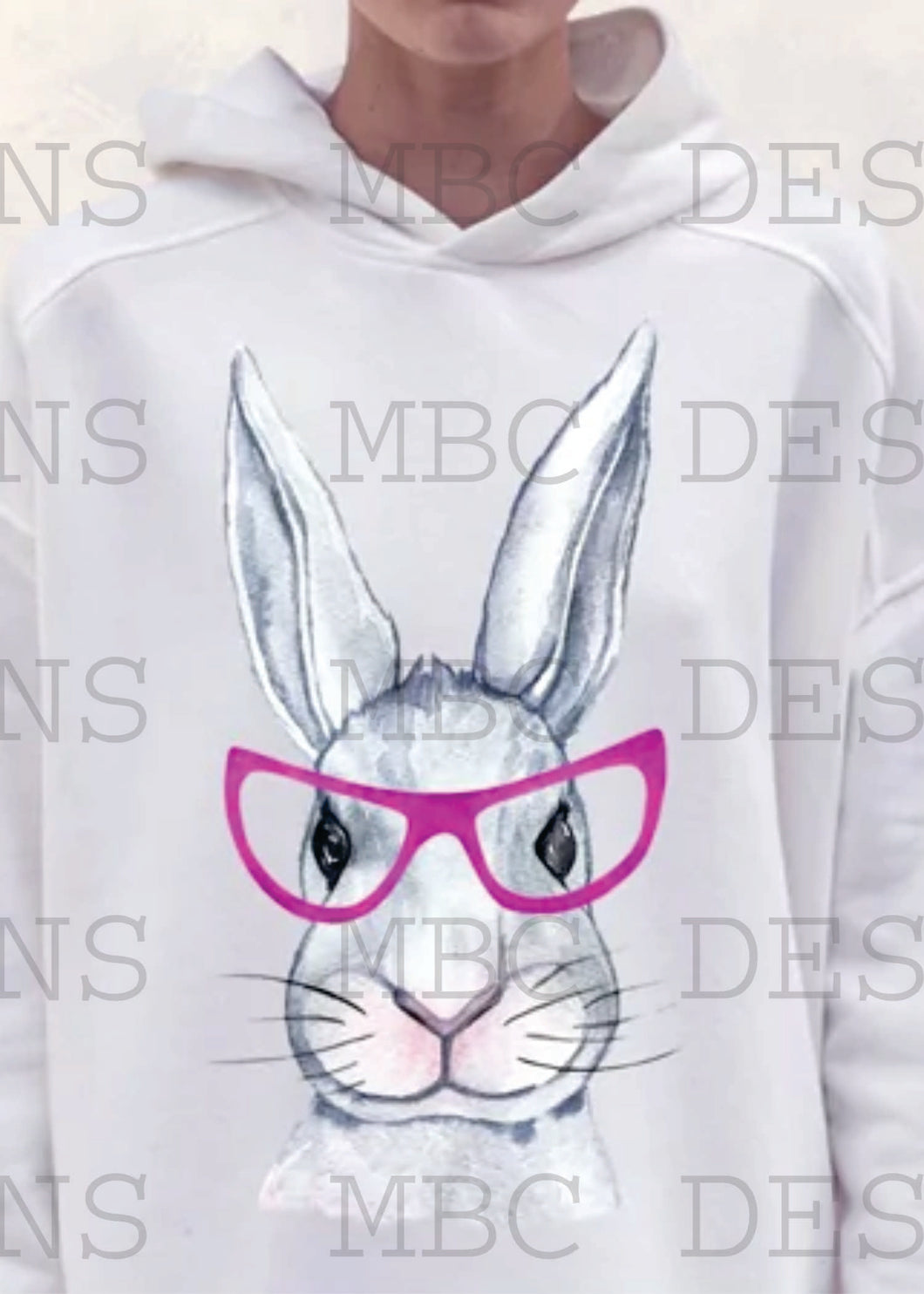 Bunny with Pink Glasses-Youth Sizing