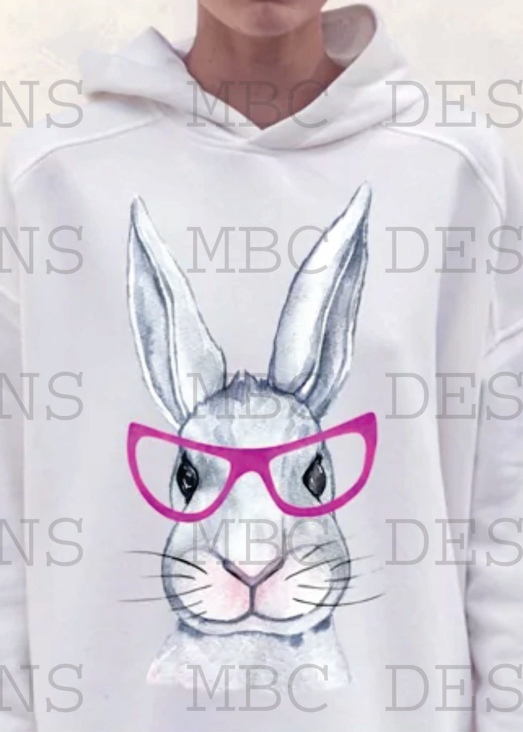 Bunny with Pink Glasses-Toddler Sizing