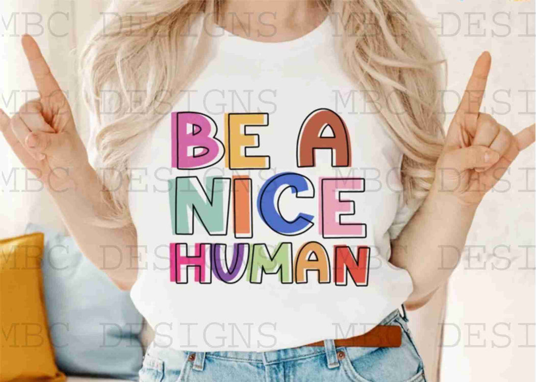 Be A Nice Human-Toddler Sizing