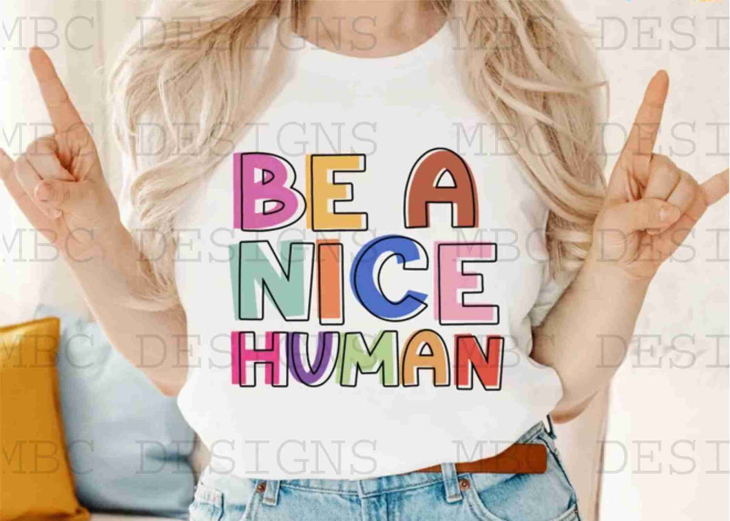 Be A Nice Human-Infant Sizing