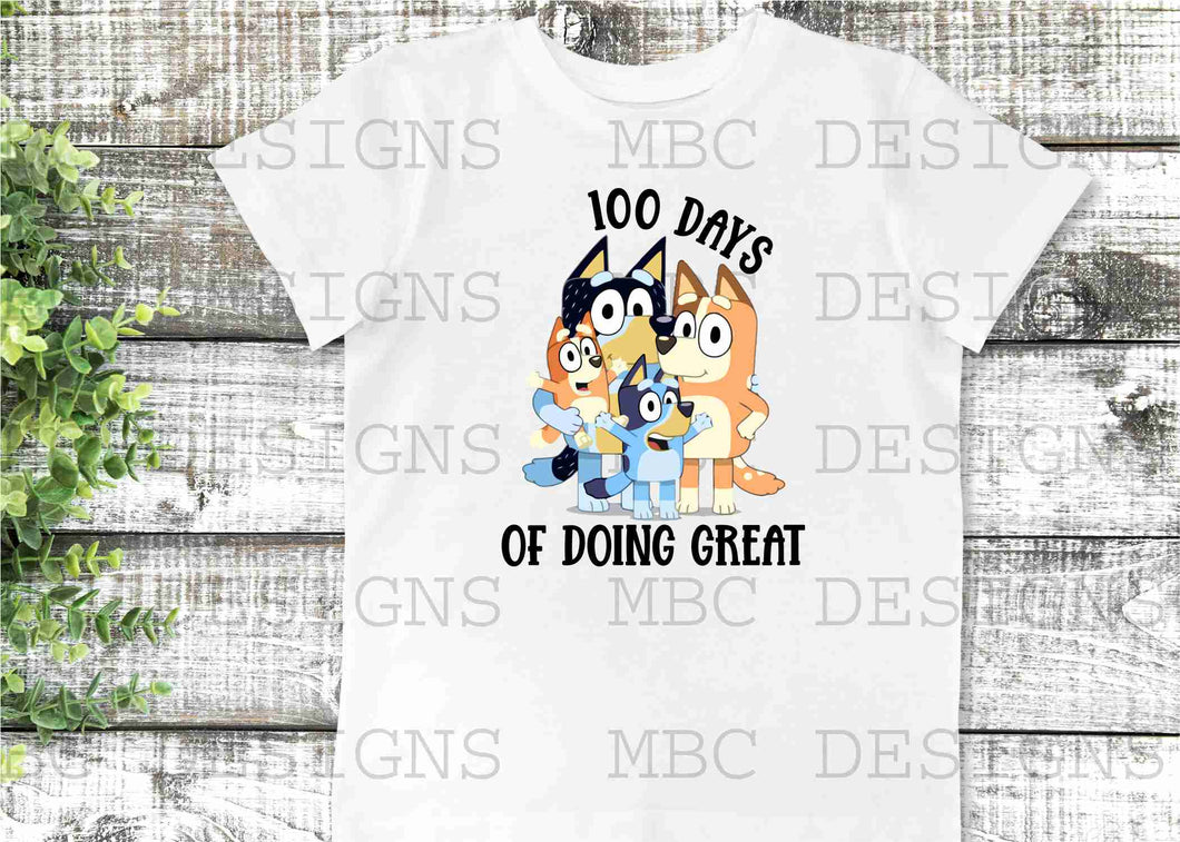 100 Days of Doing Great w Blue Dog-Toddler Sizing