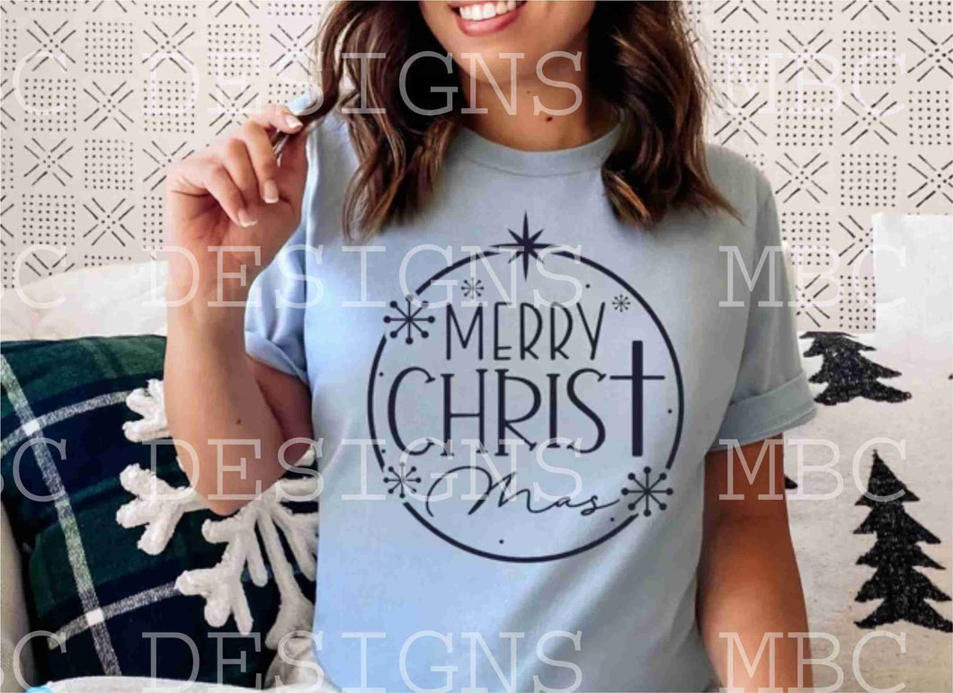 Merry CHRISTmas-Youth Sizing