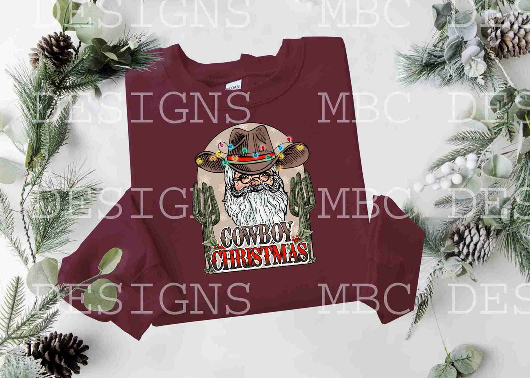 Cowboy Christmas Santa-Toddler Sizing