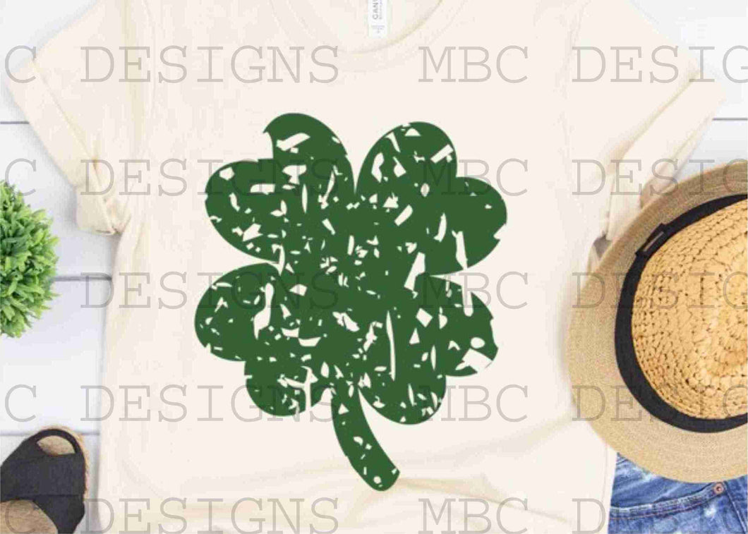 Distressed 4 Leaf Clover-Infant Sizing