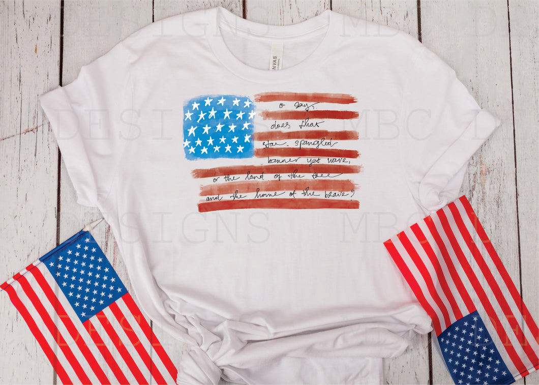 Star Spangled Banner Flag-Youth Sizing