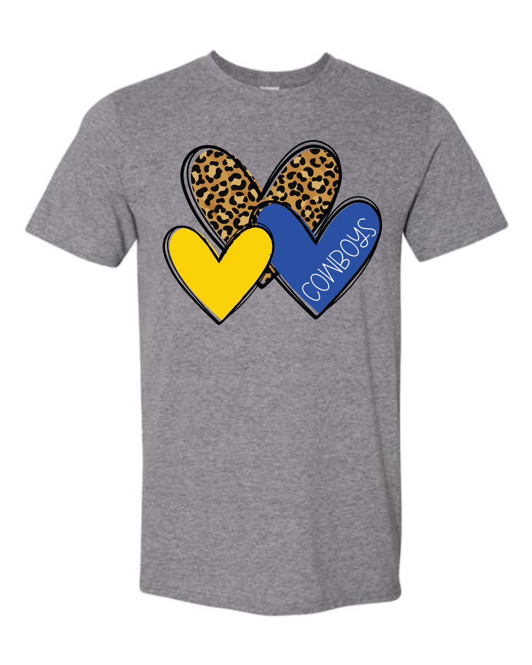 MSU Cowboy Leopard Hearts-Toddler Sizing