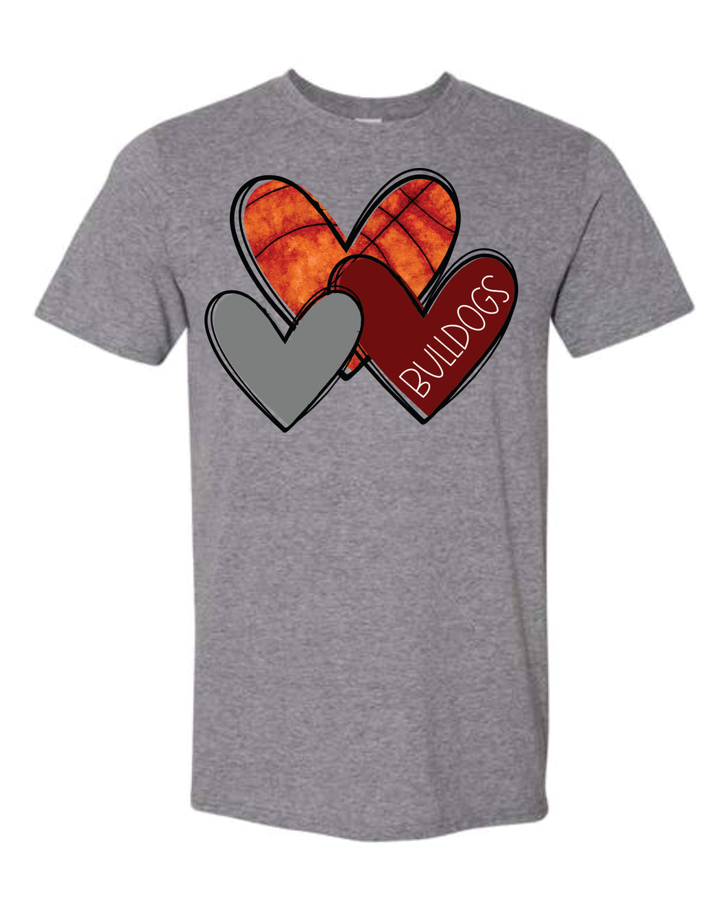 Jennings Basketball Hearts-Adult Sizing