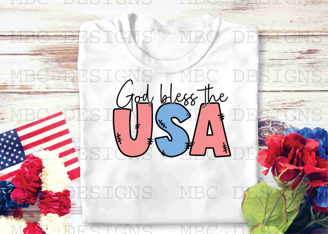 God Bless the USA-Infant Sizing