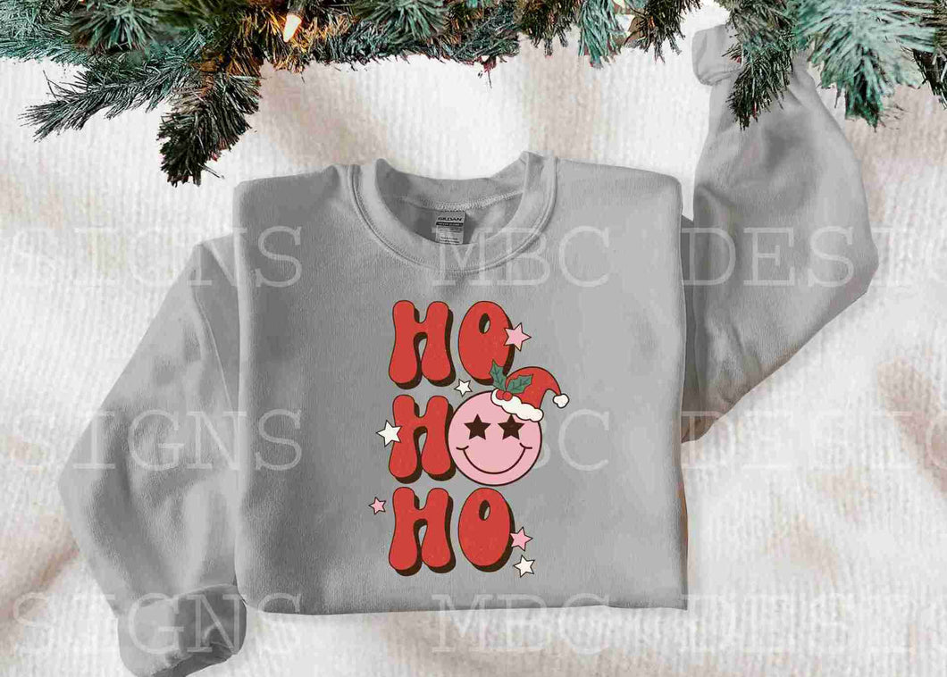 Ho Ho Ho w/ Smiley Face-Infant Sizing