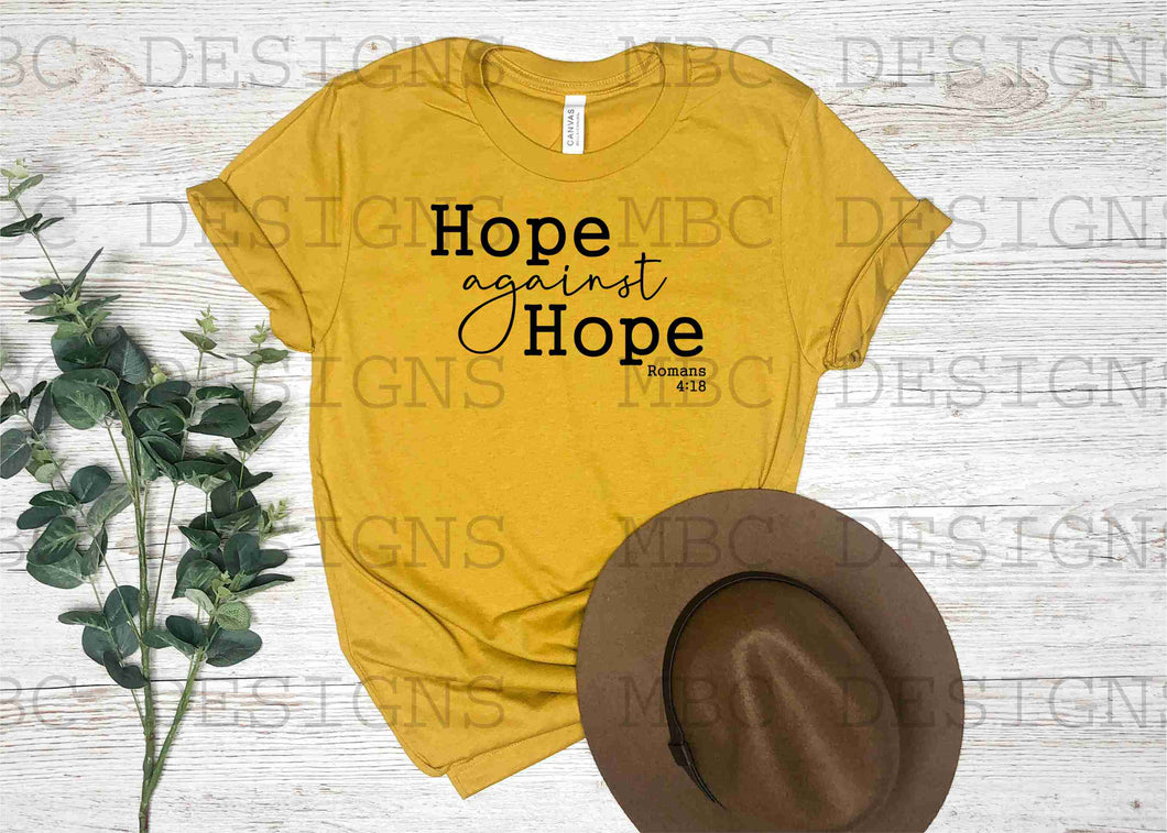 Hope Against Hope-Adult Sizing
