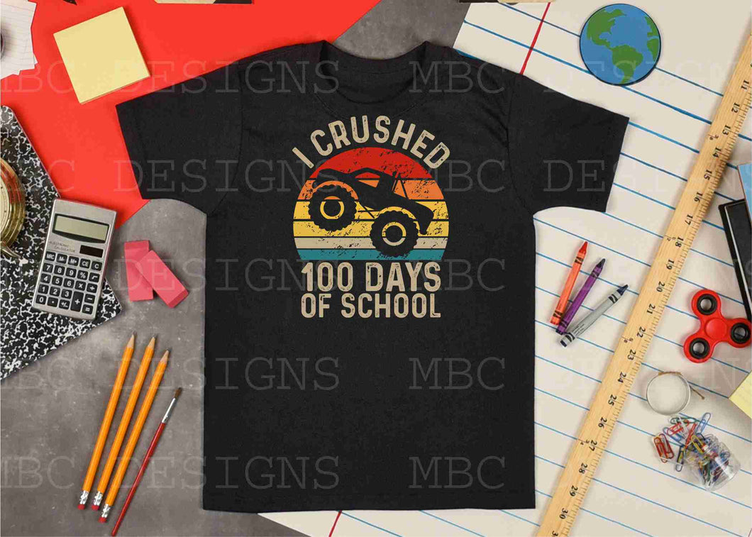 I Crushed 100 Days of School-Youth Sizing