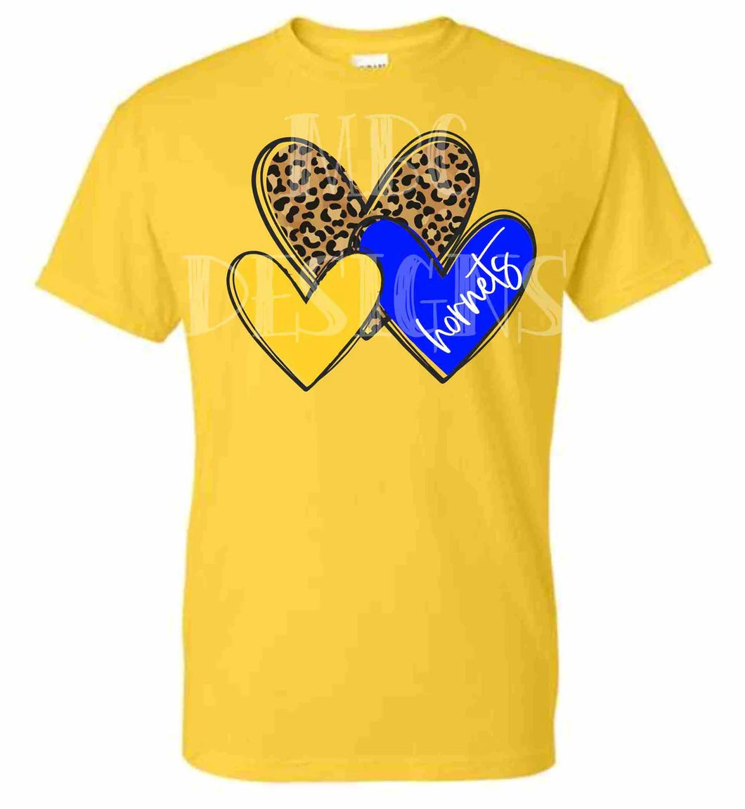 Hathaway Leopard Hearts-Youth Sizing