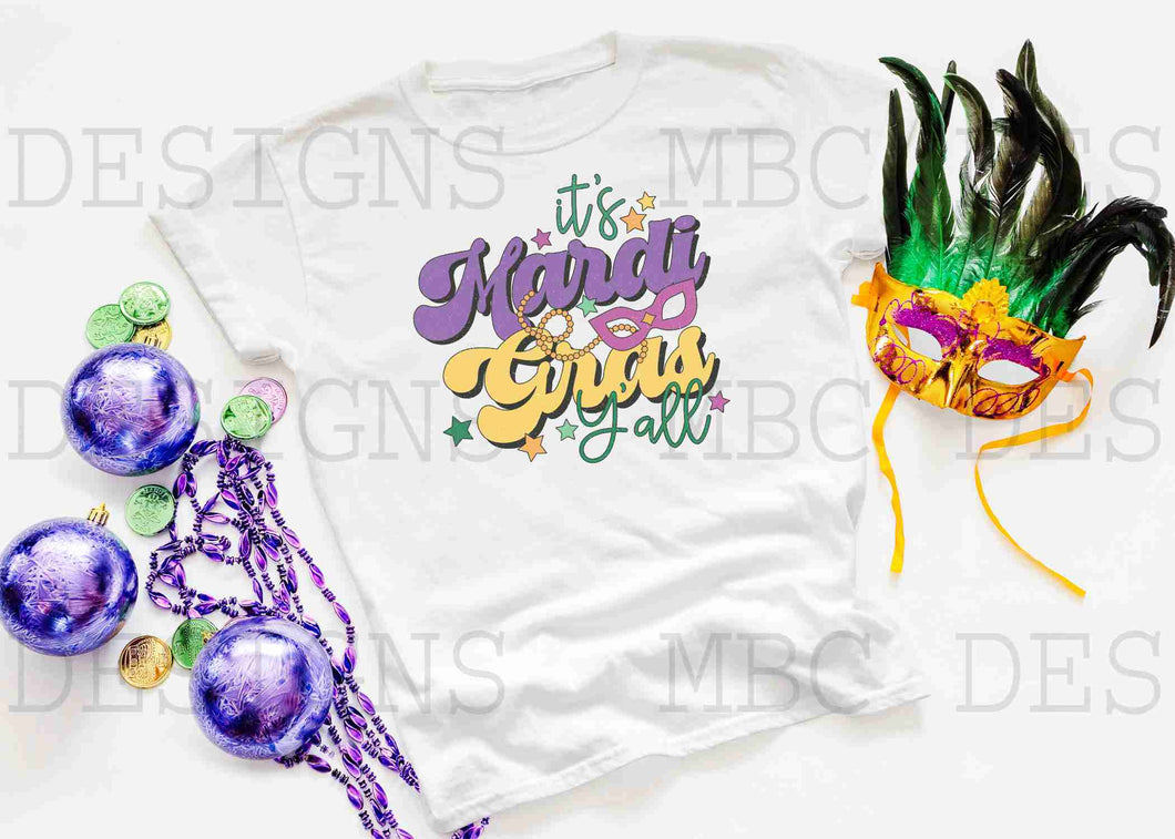 It’s Mardi Gras Y’all (Retro)-Infant Sizing