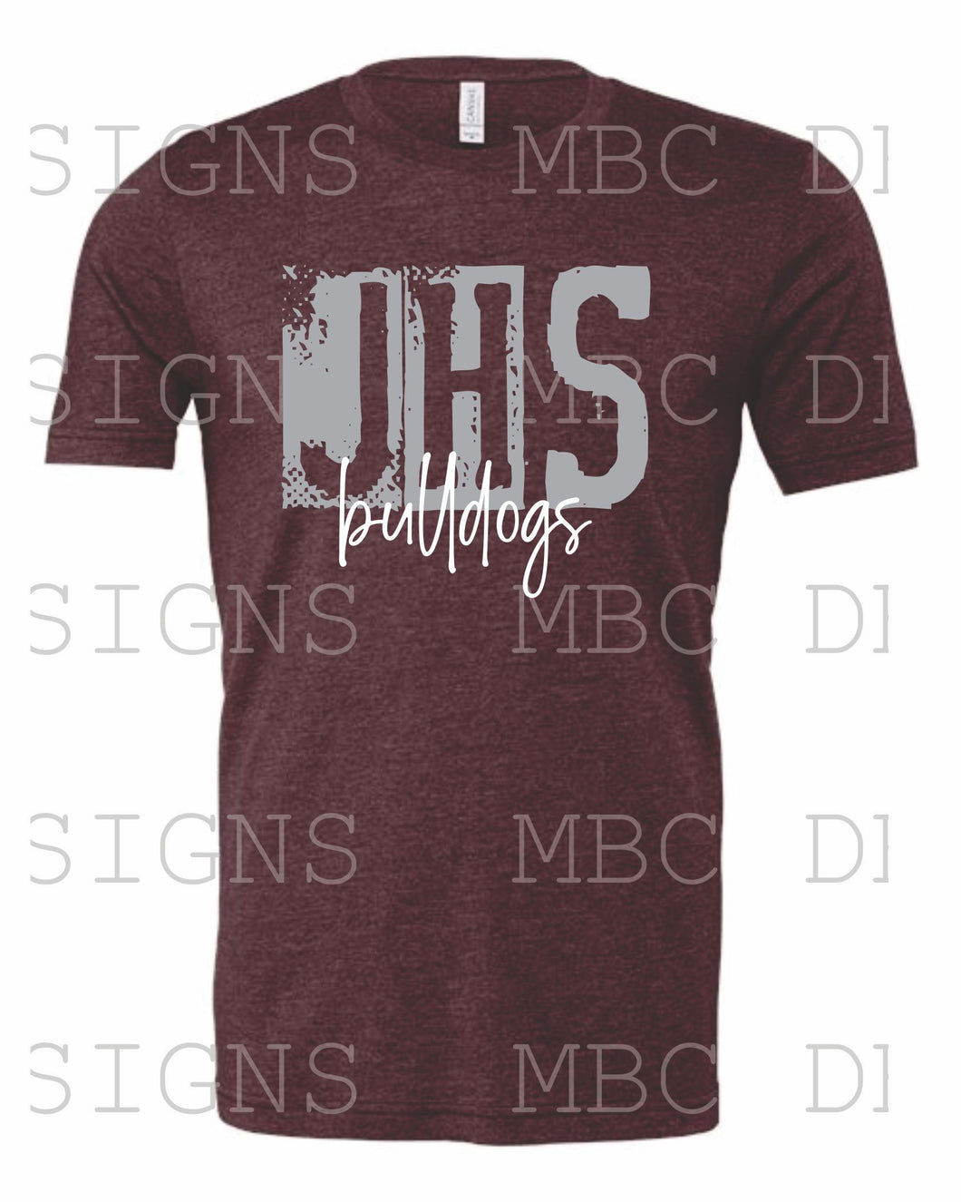 Jennings Bulldogs Stamped (JES or JHS)-Adult Sizing