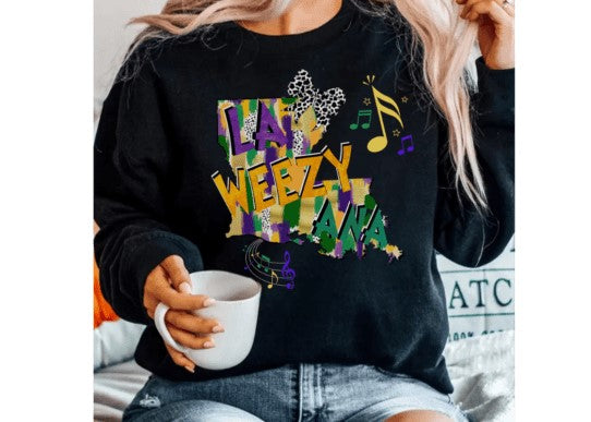 LA WEEZY ANA State Brushstroke Mardi Gras-Youth Sizing