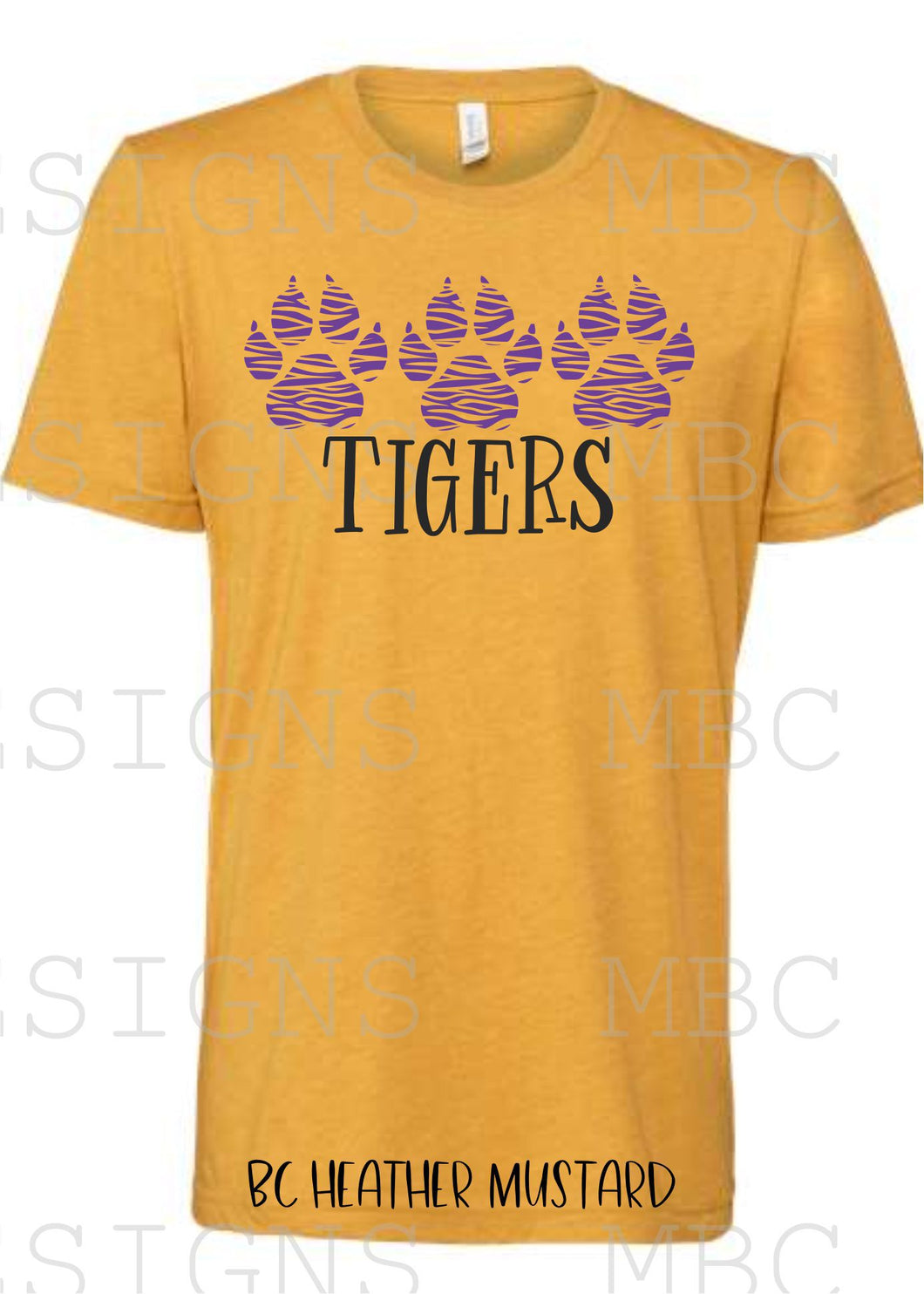 LSU 3 Paws Tigers-Toddler Sizing