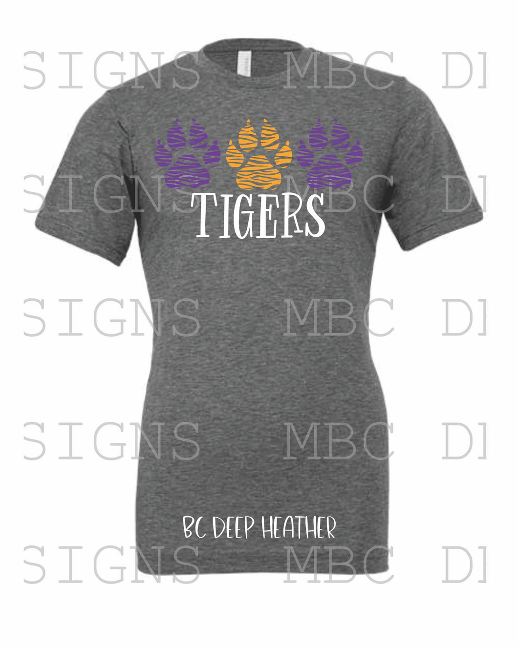 LSU 3 Paws Tigers-Adult Sizing