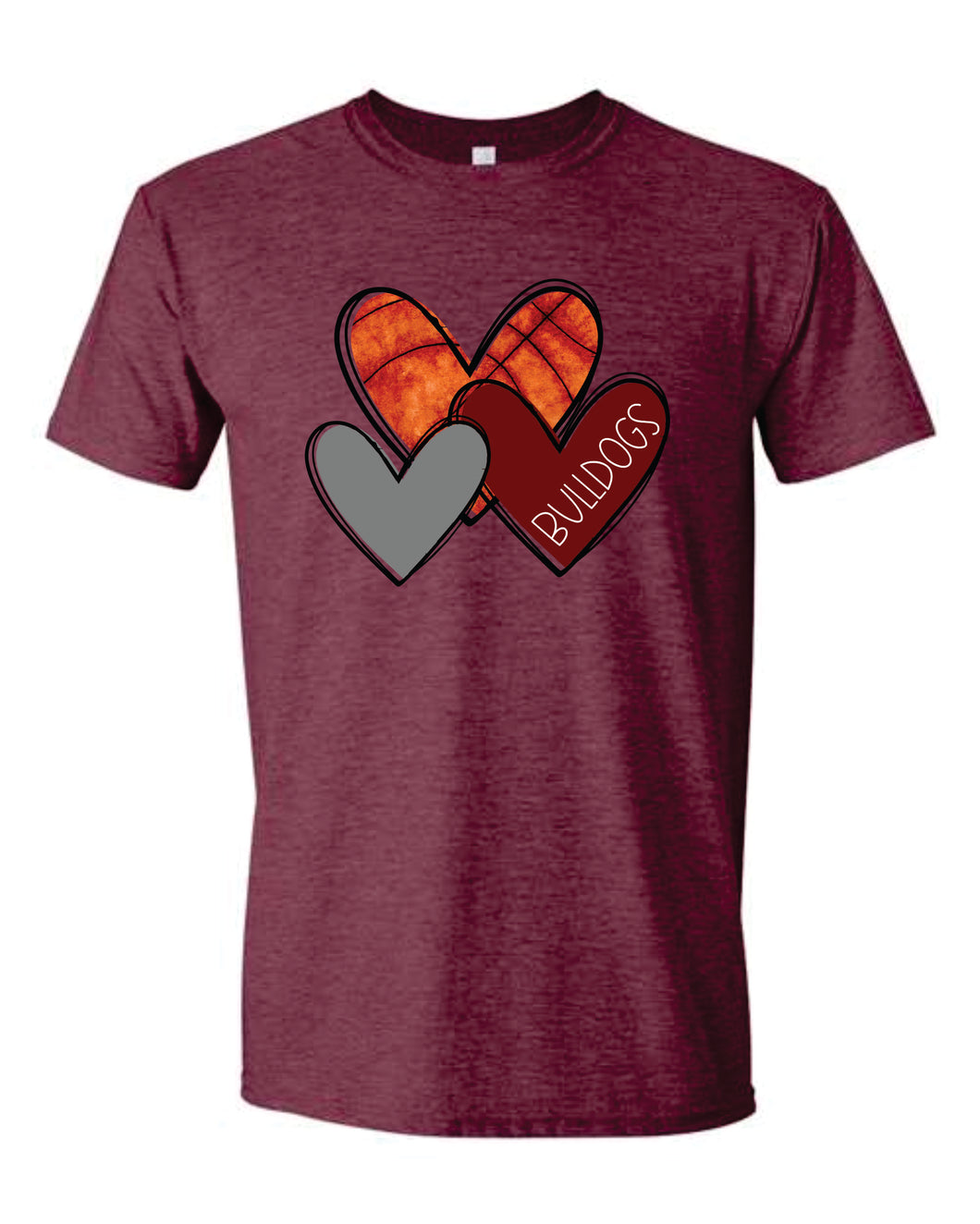 Jennings Basketball Hearts-Toddler Sizing