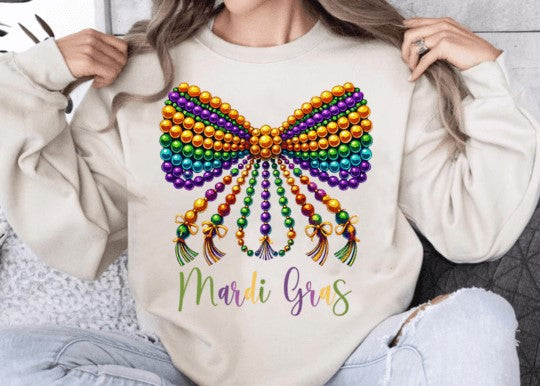 MARDI GRAS BEAD COQUETTE-Adult Sizing
