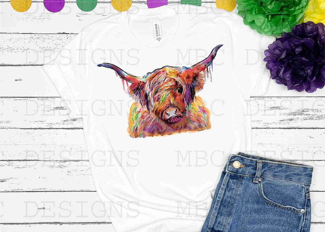 Mardi Gras Bull with Beads-Adult Sizing