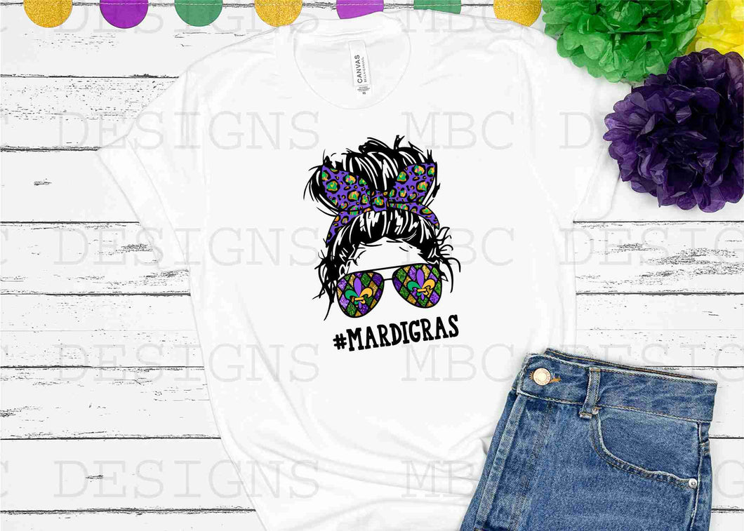 Mardi Gras Mama w/ Bun-Toddler Sizing