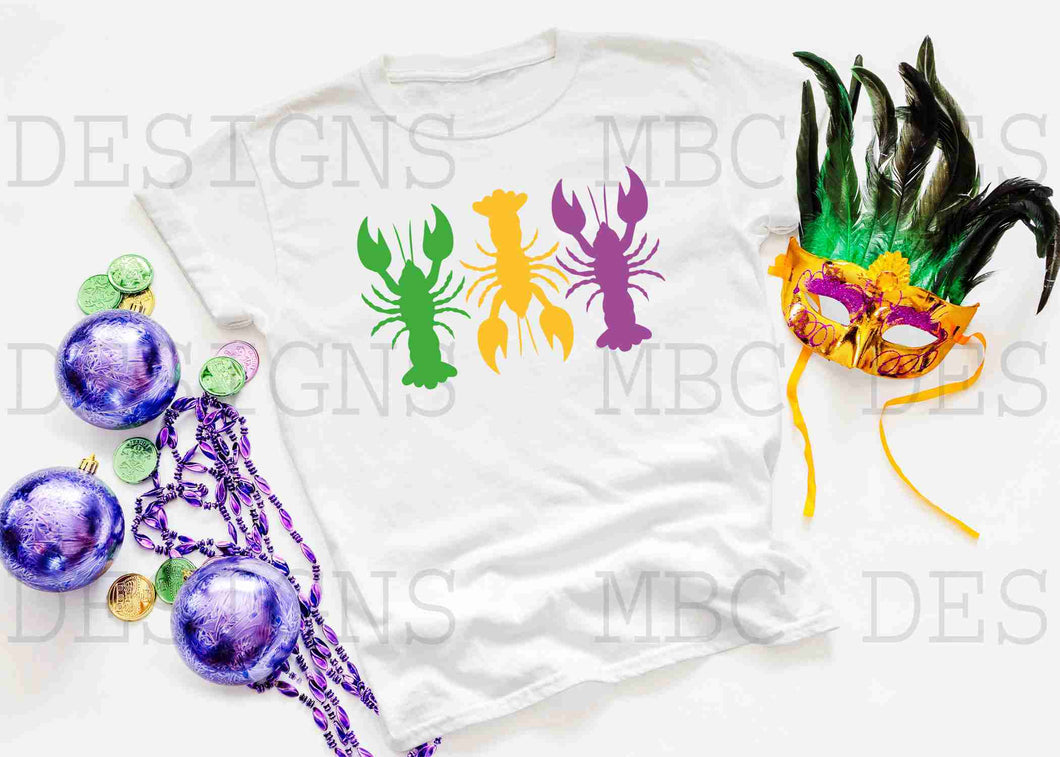 Mardi Gras Crawfish-Adult Sizing