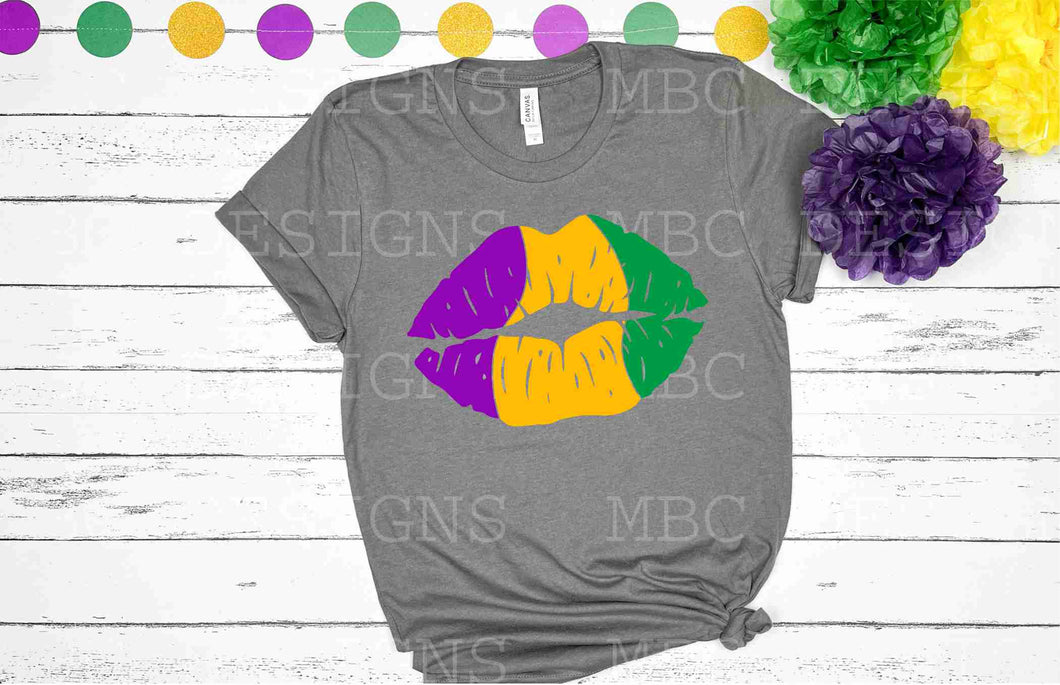 Mardi Gras Lips-Adult Sizing