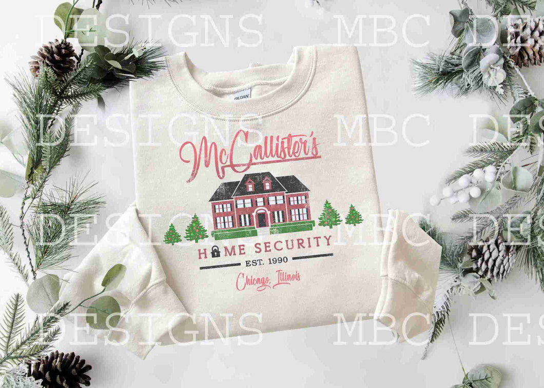 McCallister's Home Security-Youth Sizing