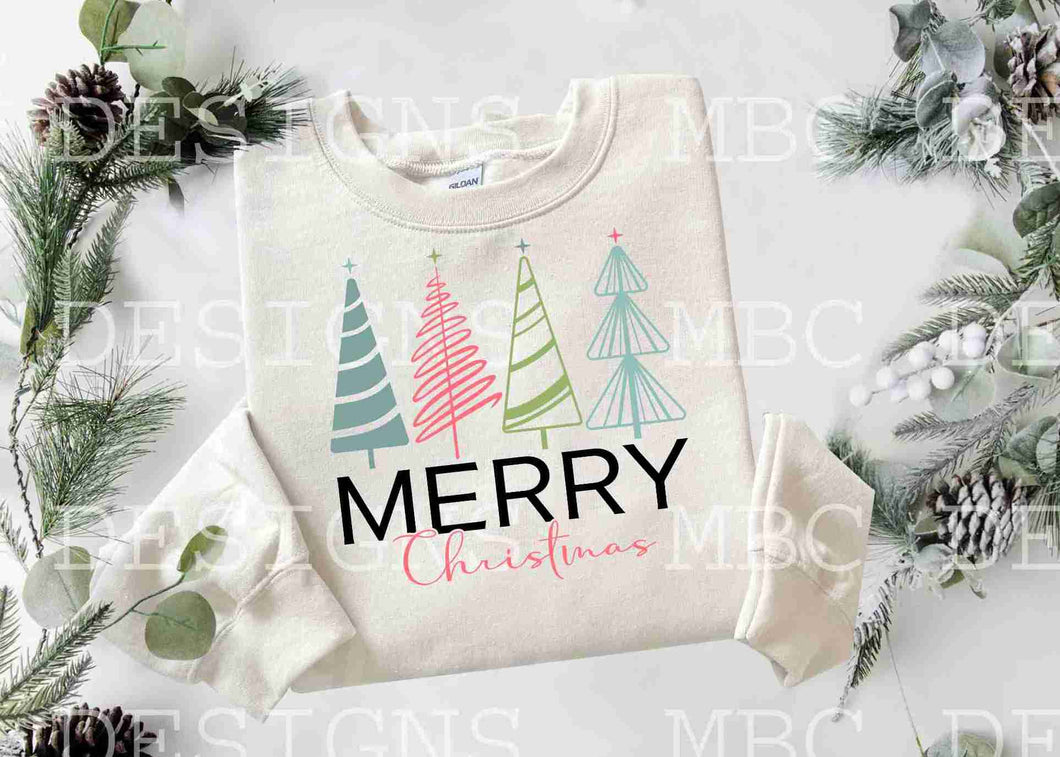 Merry Christmas (w/ Trees)-Youth Sizing