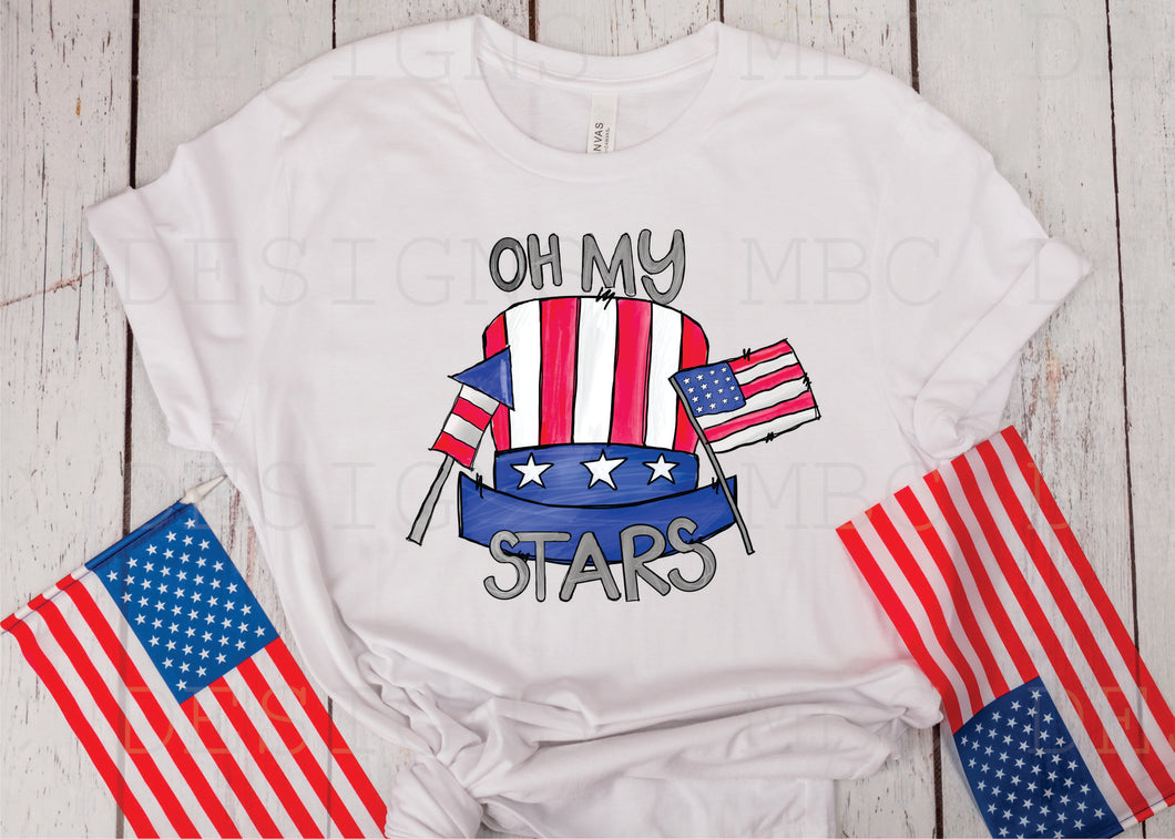 Oh My Patriotic Stars-Infant Sizing