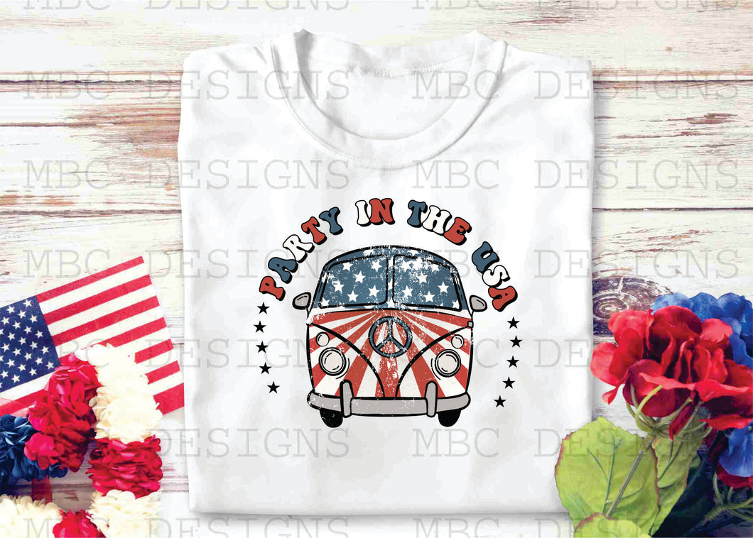 Party In the USA Van-Youth Sizing