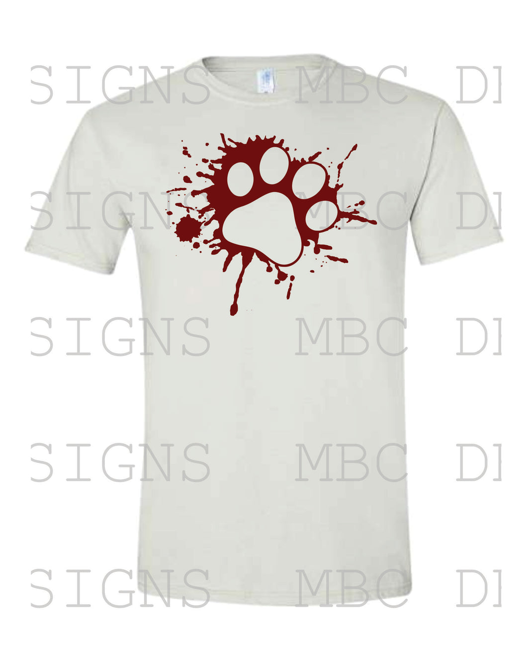 Jennings Bulldogs Paw Splatter-Youth Sizing