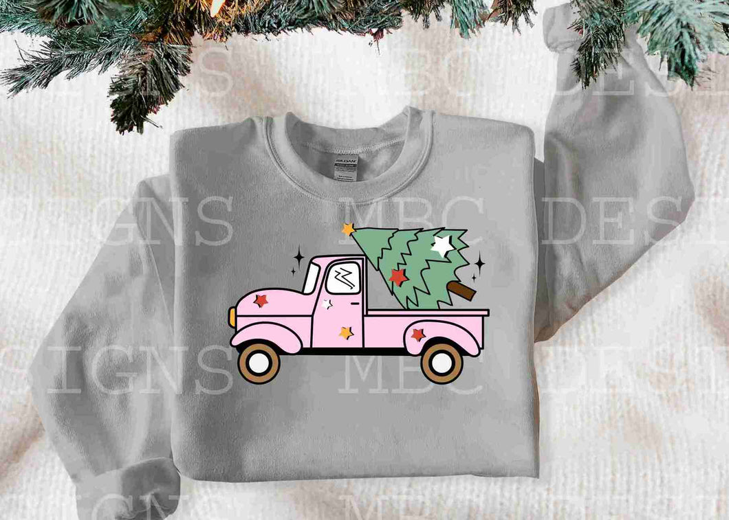 Pink Truck w/ Tree-Adult Sizing