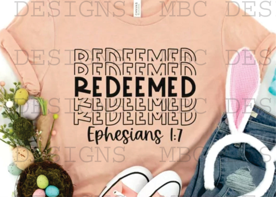 Redeemed (stacked)-Adult Sizing