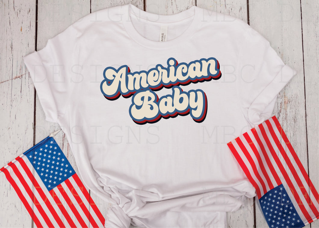 Retro American Baby-Infant Sizing