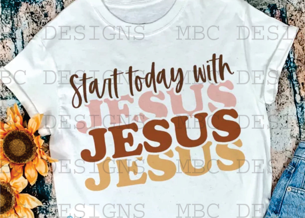 Start Today With Jesus-Youth Sizing
