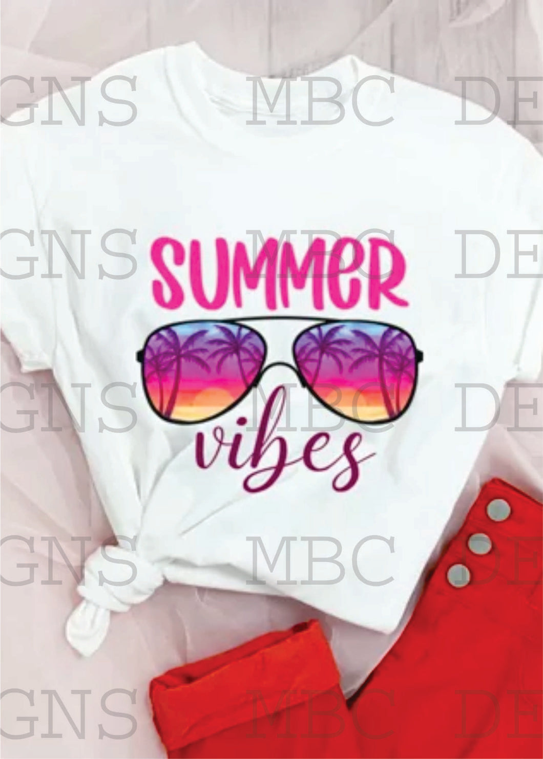 Summer Vibes w Sunglasses-Adult Sizing