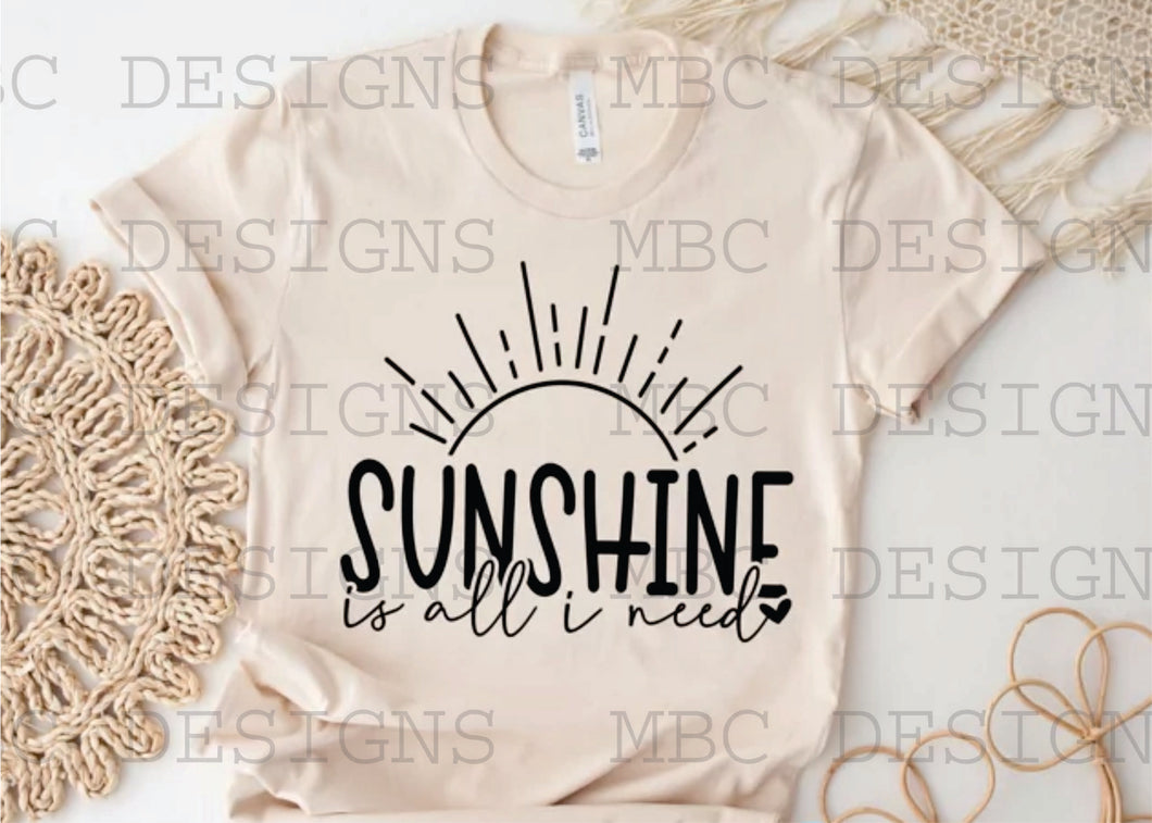 Sunshine Is All You Need-Infant Sizing