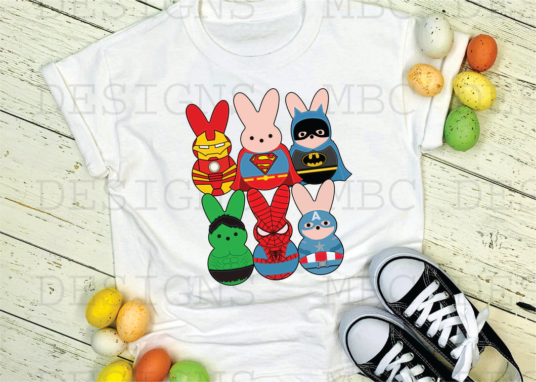 Super Hero Bunnies-Infant Sizing