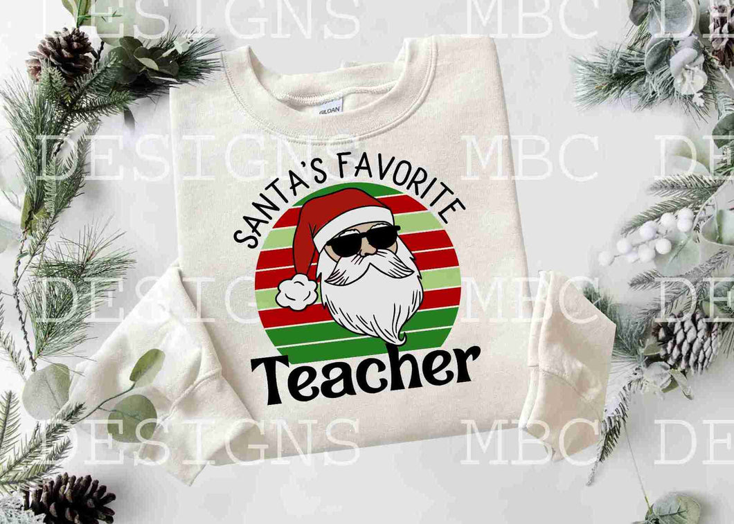 Santa's Favorite Teacher-Adult Sizing