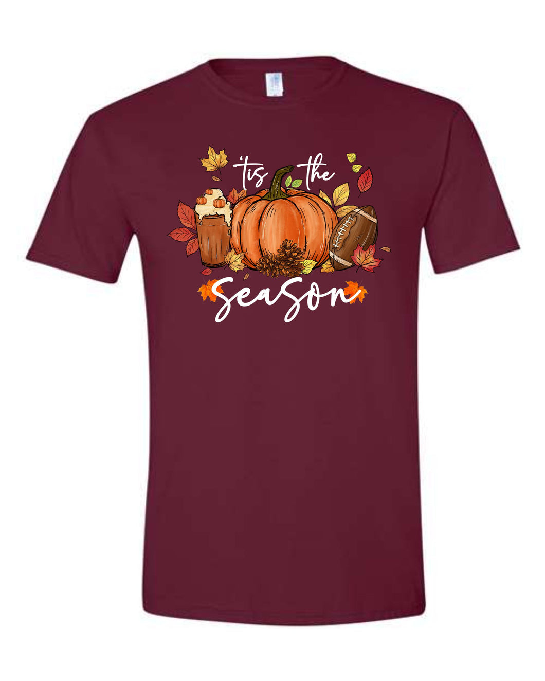 'Tis the Season (Fall Pumpkin/Football)-Youth Sizing