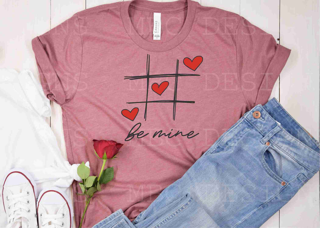 Be Mine (Tic Tac Toe)-Toddler Sizing